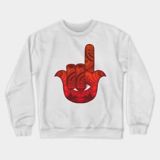 Metal Hamsa Crewneck Sweatshirt